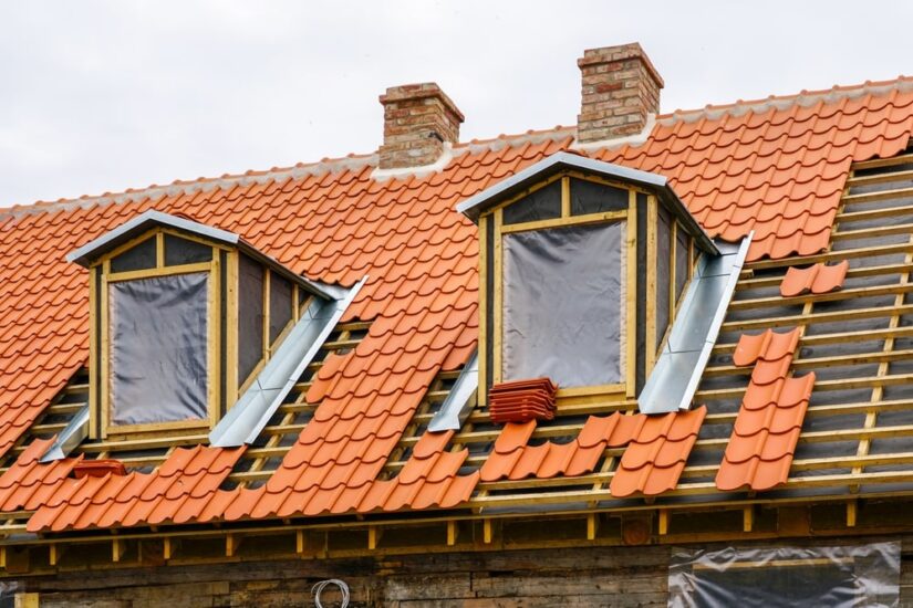 Photo of a Roof Under Construction